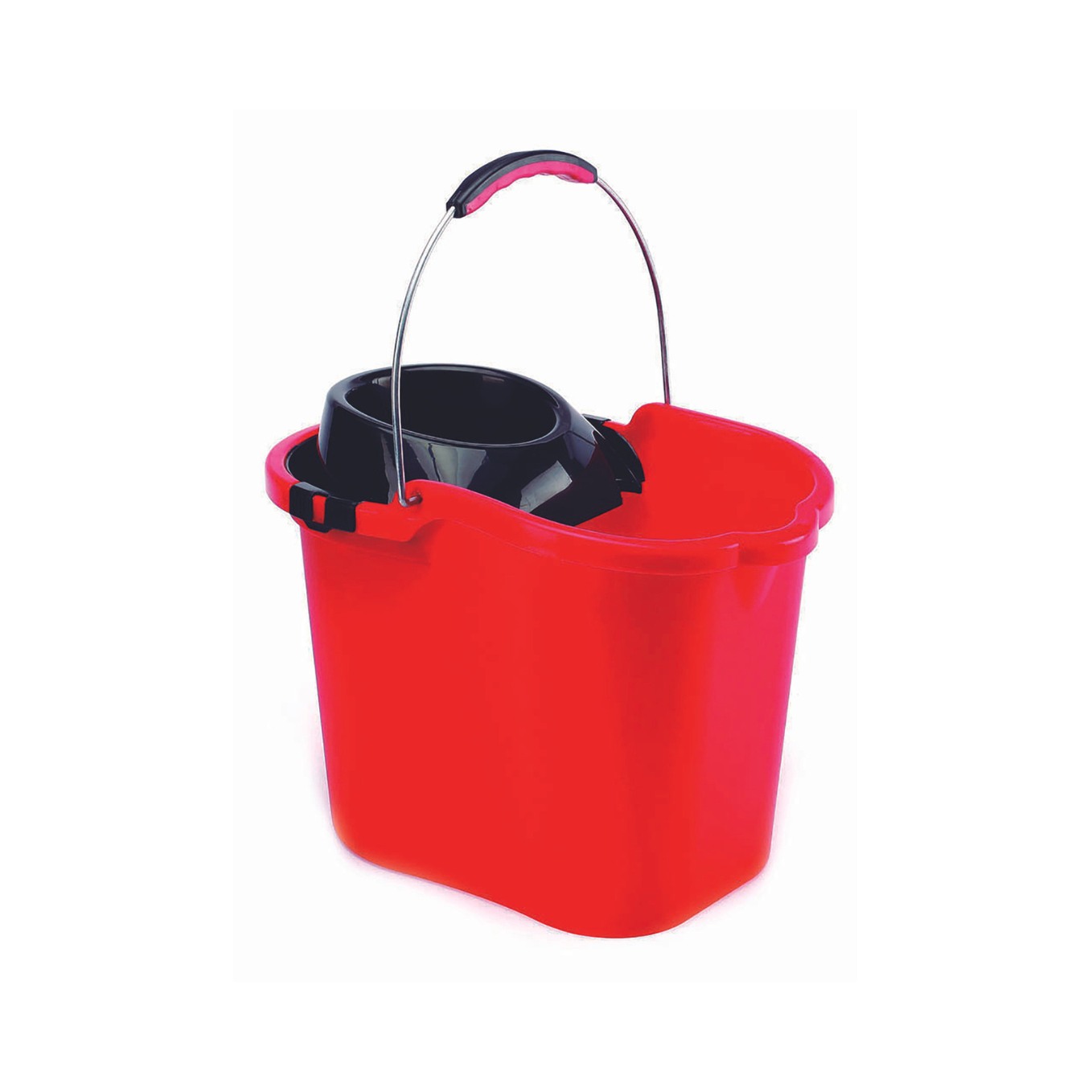 Cubo con Escurridor Asa Metálica 16 L